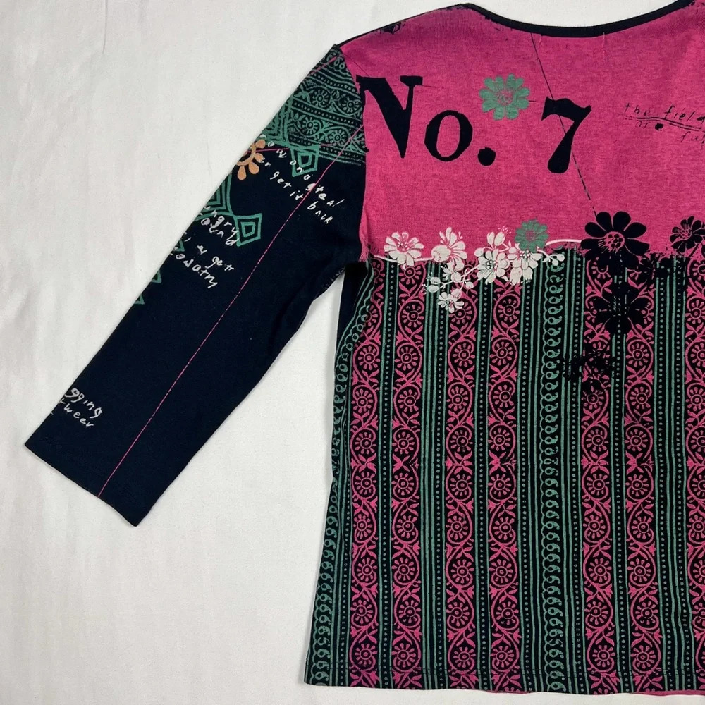 Vintage Graphic Half Sleeve Top - Picture 5 of 6